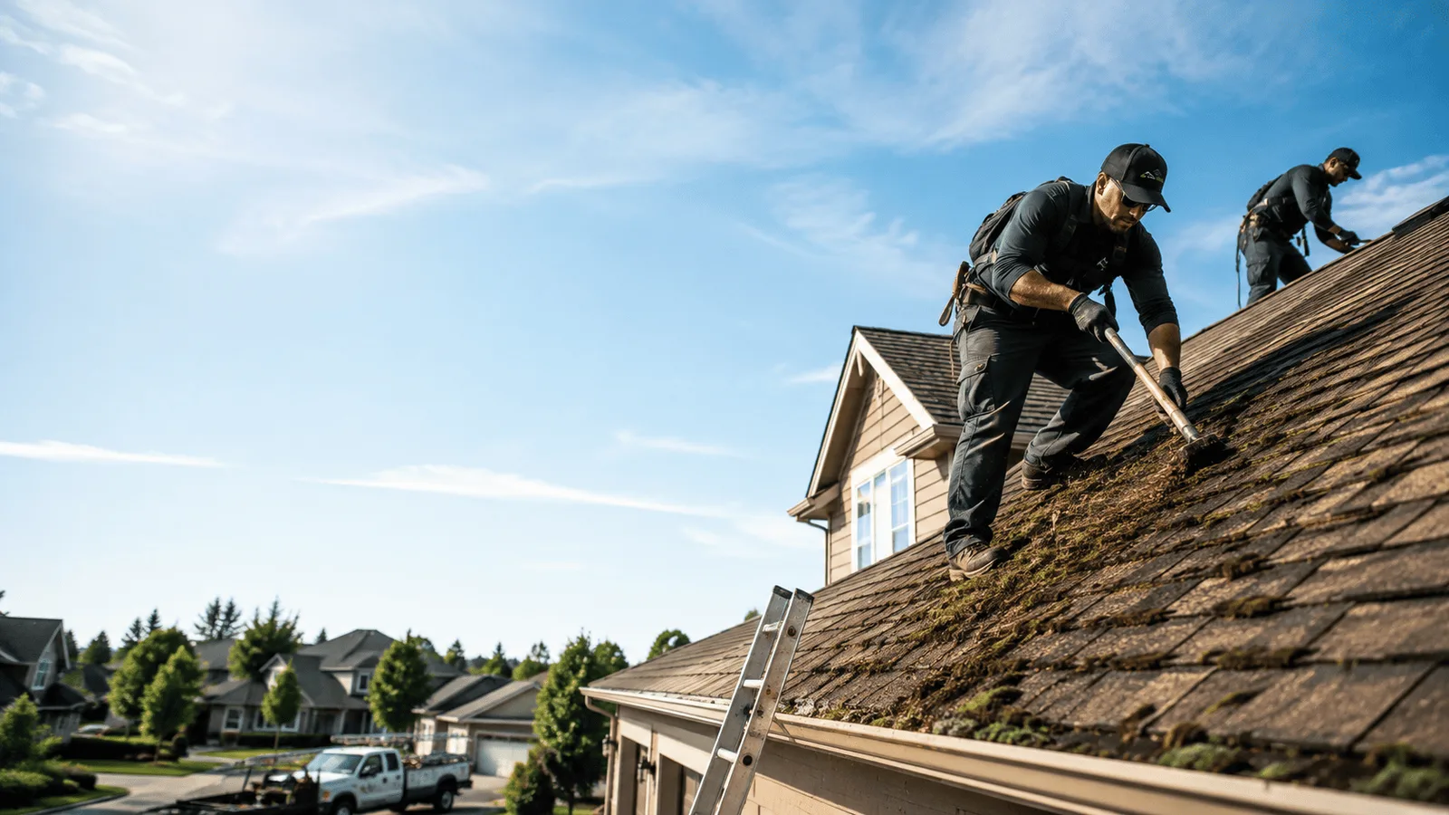 Roof Moss Removal in Fall River, WI near me